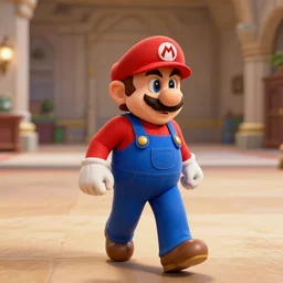 confused Mario walking into an empty castle chamber, John Travolta meme