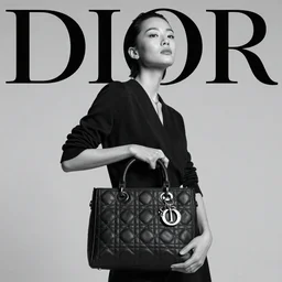 Dior advertising campaign portrait.
