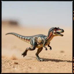 kodak portra 4 0 0, 5 0 mm leica summicron f 1. 2, macro photo of a tiny dinosaur running fast in the sahara, fast shutter speed, motion blur, tiny gaussian blur, highly detailed, highly intricate, depth of field, low contrast, wide aperture, action photography