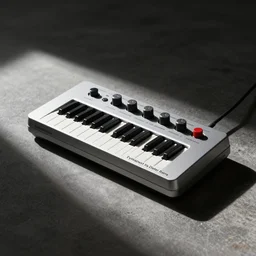 “Futuristic pocket synthesizer designed by Dieter Rams”