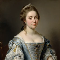 painting of a beautiful and young german princess, circa 1 8 2 6