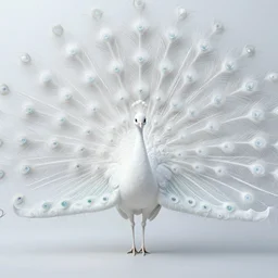 ethereal white peacock bird in indian flag colors, intricate detail, ornate, conceptual art, soft light, dynamic, art by artgerm