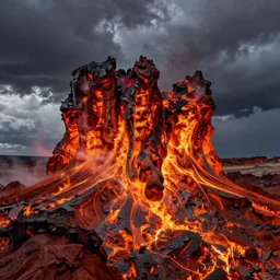 landscape photography of hell, 1 0 mm, dramatic, vibrant, 8 k, high quality