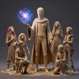 high intricate 3 d cg of the sandman holding a glimmering galaxy, full shot, neil gaiman, maria panfilova, andrea savchenko, mike kime, ludovic plouffe, qi sheng luo, oliver cook, julian calle, eddie mendoza, trending on artstation