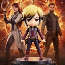 nendoroid, movie poster of the hunger games mockingjay part 2, by joe madureira, todd nauck, ethan van sciver