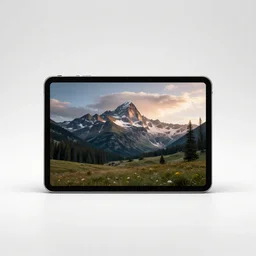 modular tablet computer, studio product photography, isolated on a pure white background, centered, entire object in frame, sharp focus, soft studio lighting