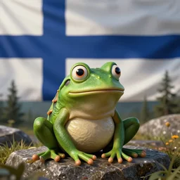pepe the frog as the prime minister of finland