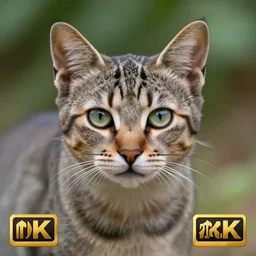 alien cat. professional wildlife photography. sharp focus, 8 k.