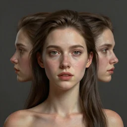 A surreal painting causing skewed and negative outcomes in this gorgeous female portrait, in the style of James jean, Brian froud, ross tran, realistic 3D, digital art, insanely detailed, octane render, unreal engine, hyper-realistic, super detailed