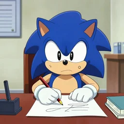 Doctor Eggman from Sonic tried for tax evasion, court drawing, sad