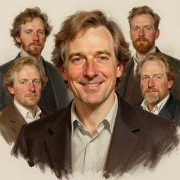 photo of albert servaes with simple smile paint detailed digital artstation, portrait hd 4 k, y greg rutkowski and gaston bussiere and craig mullins and j. c. leyendecker, hd