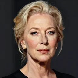 portrait of helen mirren, cel - shaded art, toon shading, by lois van baarle