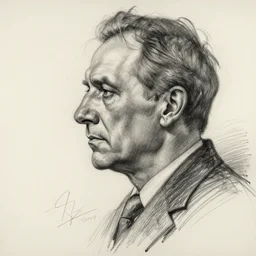 a realistic yet scraggly portrait sketch of the side profile of a stern and sophisticated graham coxon, trending on artstation, intricate details, in the style of frank auerbach, in the style of sergio aragones, in the style of martin ansin, in the style of david aja, in the style of mattias adolfsson