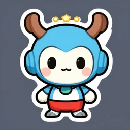 cute miss mascot solochi solochi deino super hero sticker art, cronobreaker, beeple game icon