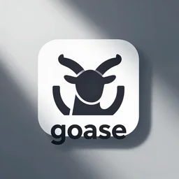 a modern logo of goatse, minimalistic icon, vector, app icon, oversimplified logo