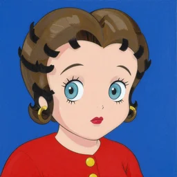 anime betty white by by Hasui Kawase by Richard Schmid on canvas