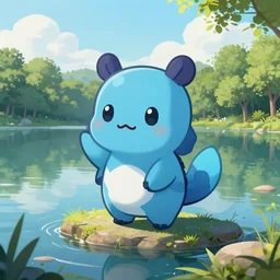 discord on a lake, digital art, highly detailed