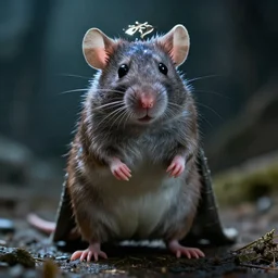 film still of a mouse as gandalf in lord of the rings movie, glamour pose, dramatic lighting, octane, volumetric lighting, 8 k