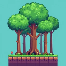 fractal forest, mandelbulber vector art, side-scrolling 2d platformer game, trending on artstation, 30mm, by Noah Bradley