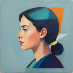 Courtney Miller profile picture by Greg Rutkowski, asymmetrical, Organic Painting , Matte Painting,  geometric shapes, hard edges, street art, trending on the artstation:2 by Sachin Teng:4