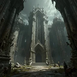 architecture from quake, lovecraftian, liminal space, unreal engine 5, hyper detailed, hyper realistic