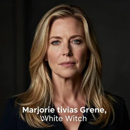 marjorie taylor greene, white witch, by dan frazier, by mark poole