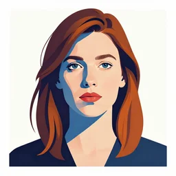 “colourful portrait of Julie doucet, by Julie doucet, self portrait, graphic, strong impact”