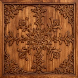 ornately engraved wood texture