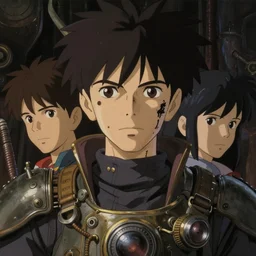 a film still portrait of a fantasy wizard mage, dieselpunk diesel, finely detailed features, closeup at the faces, perfect art, gapmoe yandere grimdark, trending on pixiv fanbox, painted by greg rutkowski makoto shinkai takashi takeuchi studio ghibli, akihiko yoshida