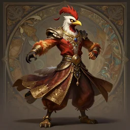 full body photograph of a male anthropomorphic bird man fursona arabian dancer, deep focus, intricate, elegant, highly detailed, digital painting, artstation, concept art, matte, sharp focus, illustration, d & d, fantasy, hearthstone, art by artgerm and greg rutkowski and alphonse mucha