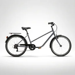 elegant tandem bicycle, commercial catalog photo, isolated on a pure white background, centered, entire object in frame, sharp focus, soft studio lighting