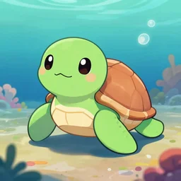 kawaii seaturtle cute