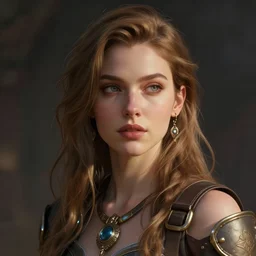 a beautiful digital art portrait of a woman, solarpunk, artstation