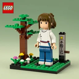 a lego set of sperited away, photography. n - 9