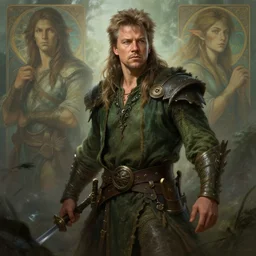 dnd character concept portrait, human druid like matt damon, detailed, high quality, dynamic lighting, fantasy, artwork by artgerm, wlop, alex ross, greg rutknowski, alphonse mucha