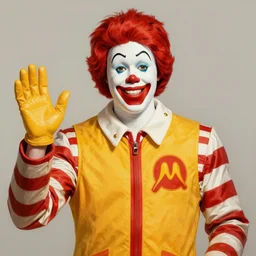 portrait of Ronald McDonald in Society (1989), intricate, highly detailed, centered, digital painting, artstation, concept art, smooth, sharp focus, illustration, artgerm, donato giancola, Joseph Christian Leyendecker, WLOP, Artgerm