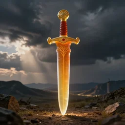 sword made of jello, photorealistic