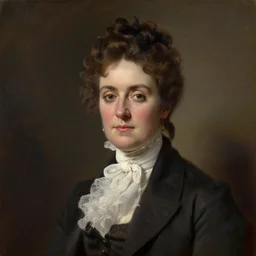 detailed oil portrait of 19th century victorian aristocrat