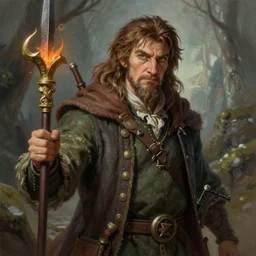 a highly detailed airbrush painting of a mage hobbit, trending on artstation, unreal 5, daz, hyperrealistic, octane render, dungeons and dragons, dynamic lighting