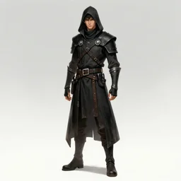 male rogue character. character concept art. fashion. dnd. trending on artstation. 8 k. super detailed. full body shot.