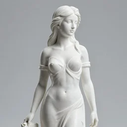 statue of the perfect woman, studio light, studio photo