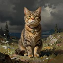hipster cat by wayne barlowe