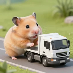 fusion between hamster and truck