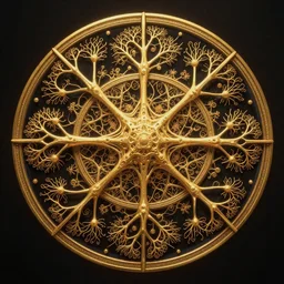 mandala of neurons, insanely detailed and intricate, golden ratio, elegant, ornate, elite, heavenly, matte painting, cinematic, cgsociety, miyazaki, vivid and vibrant, iteration 50000000