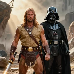 conan the barbarian as darth vader in the clone wara