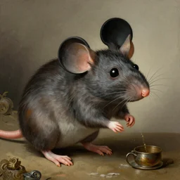 mickey rat painted by hieronymus bosch, detailed digital art, trending on Artstation