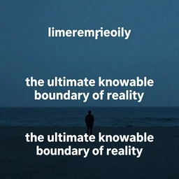 the ultimate knowable boundary of reality