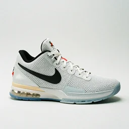 a studio photoshoot of A Nike Lebron sneaker designed by Virgil Abloh, mesh fabrics, Off-White, realistic, color film photography by Tlyer Mitchell, 35 mm, graflex