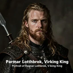 “Portrait of Ragnar Lothbrok, Viking King”