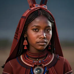 binti, a futuristic himba girl